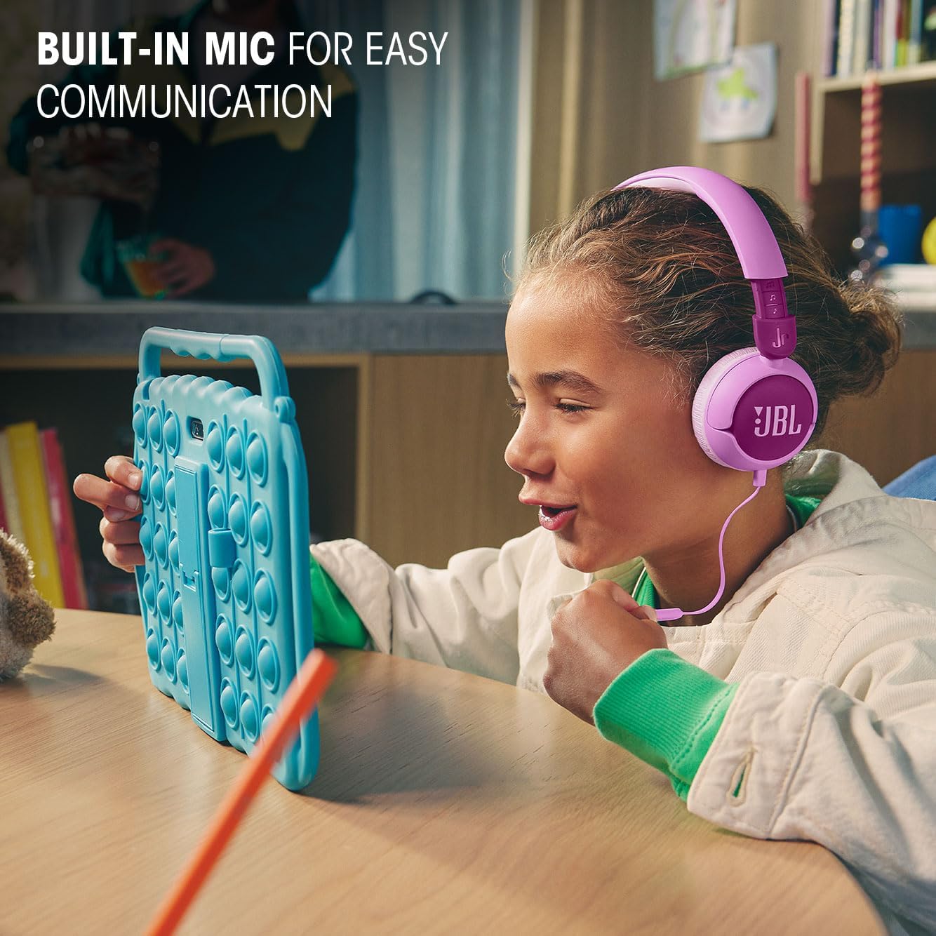 JBL Junior 320 - Wired on-Ear Kids Headphones - Purple