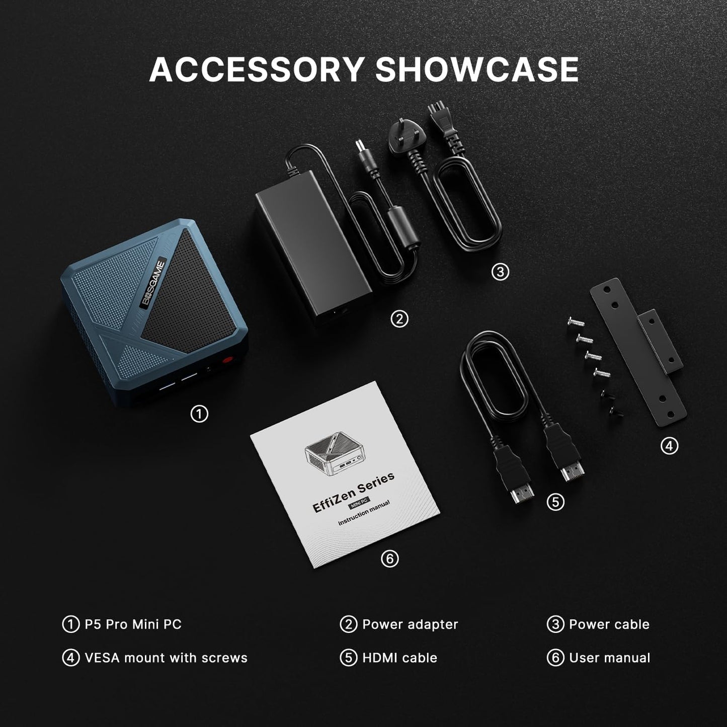BOSGAME Mini PC P4, Desktop Computers Ryzen 7 5825U PC, Dual LAN Mini Gaming PC,16GB DDR4 RAM, 512GB NVMe SSD, 4K Triple Display, Wi-Fi 6E, Bluetooth 5.2