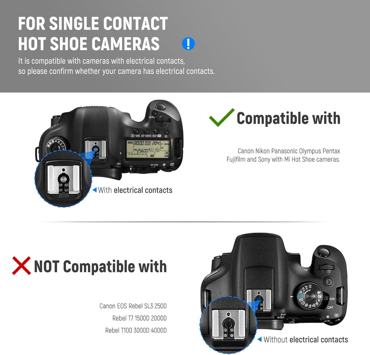 NEEWER TT560 Flash Speedlite Compatible with Canon Sony Nikon Panasonic Olympus Pentax and Other DSLR, Studio Light Digital Camera Speedlight with Standard Hot Shoe, Mini Stand, Cleaning Cloth & Bag
