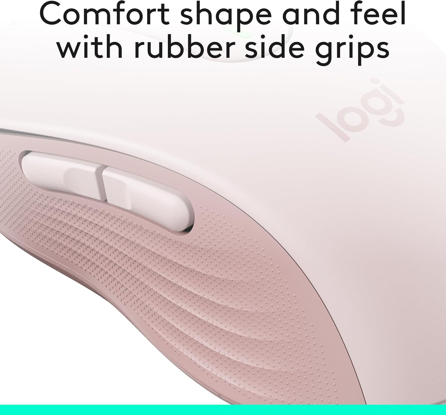 Logitech Signature M650 L Full Size Wireless Mouse - For Large Sized Hands, 2-Year Battery, Silent Clicks, Customizable Side Buttons, Bluetooth, for PC/Mac/Multi-Device/Chromebook - Black