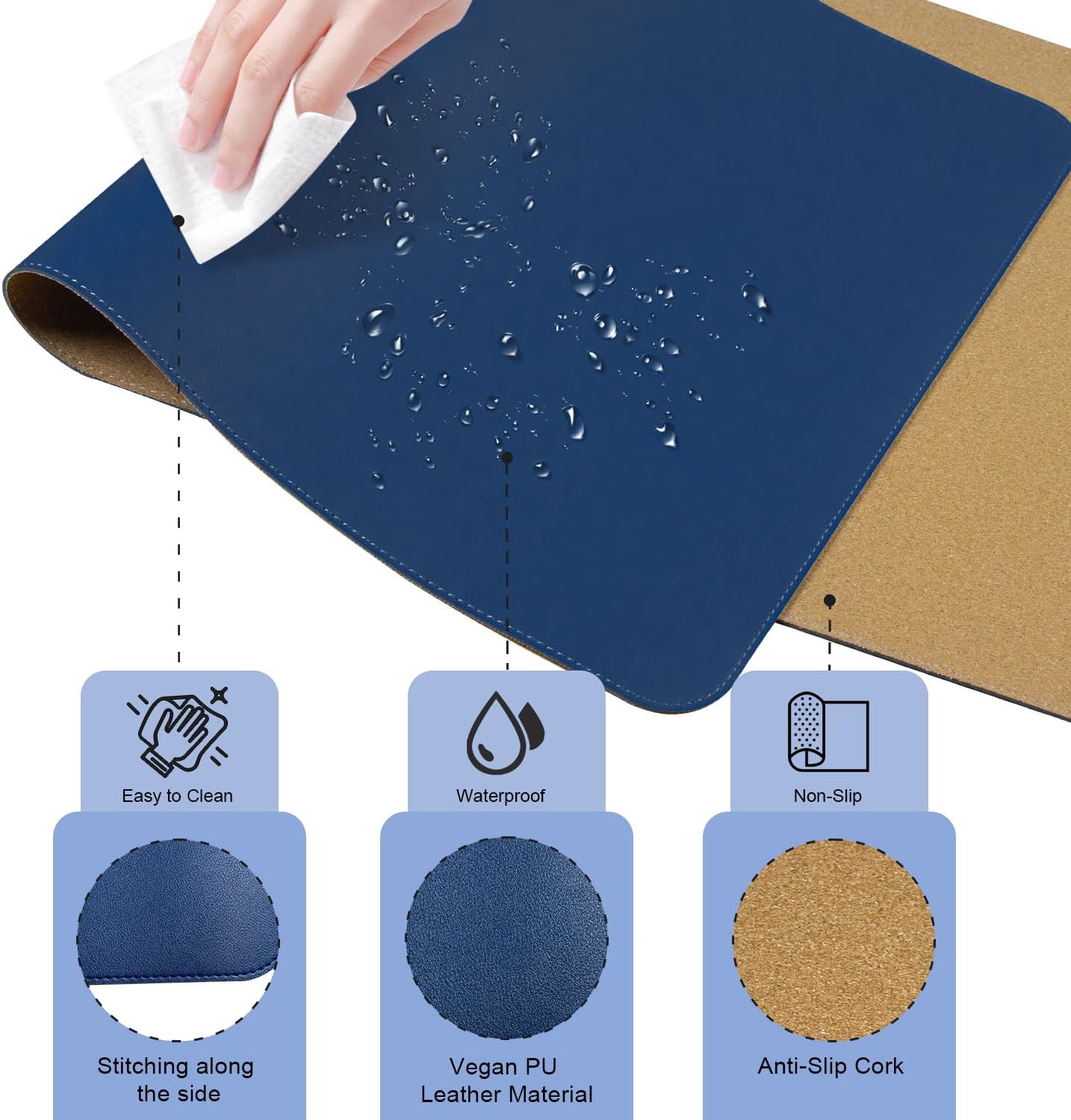 Purilite Select Dual-Sided Desk Pad