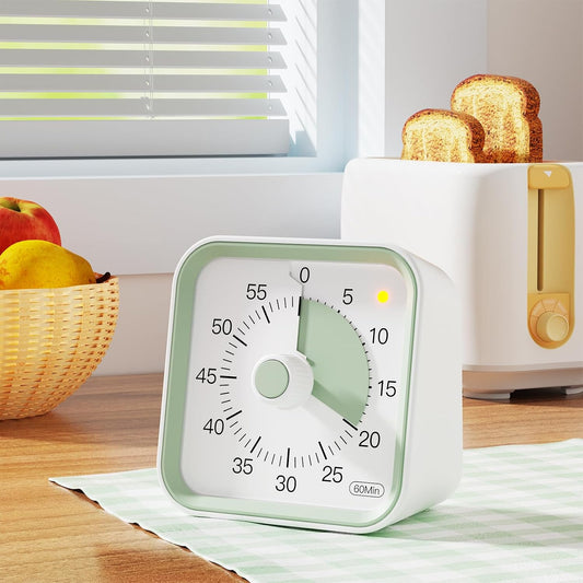 Visual Countdown Timer for Kids | 60 Minute Silent Timer with Pause Function