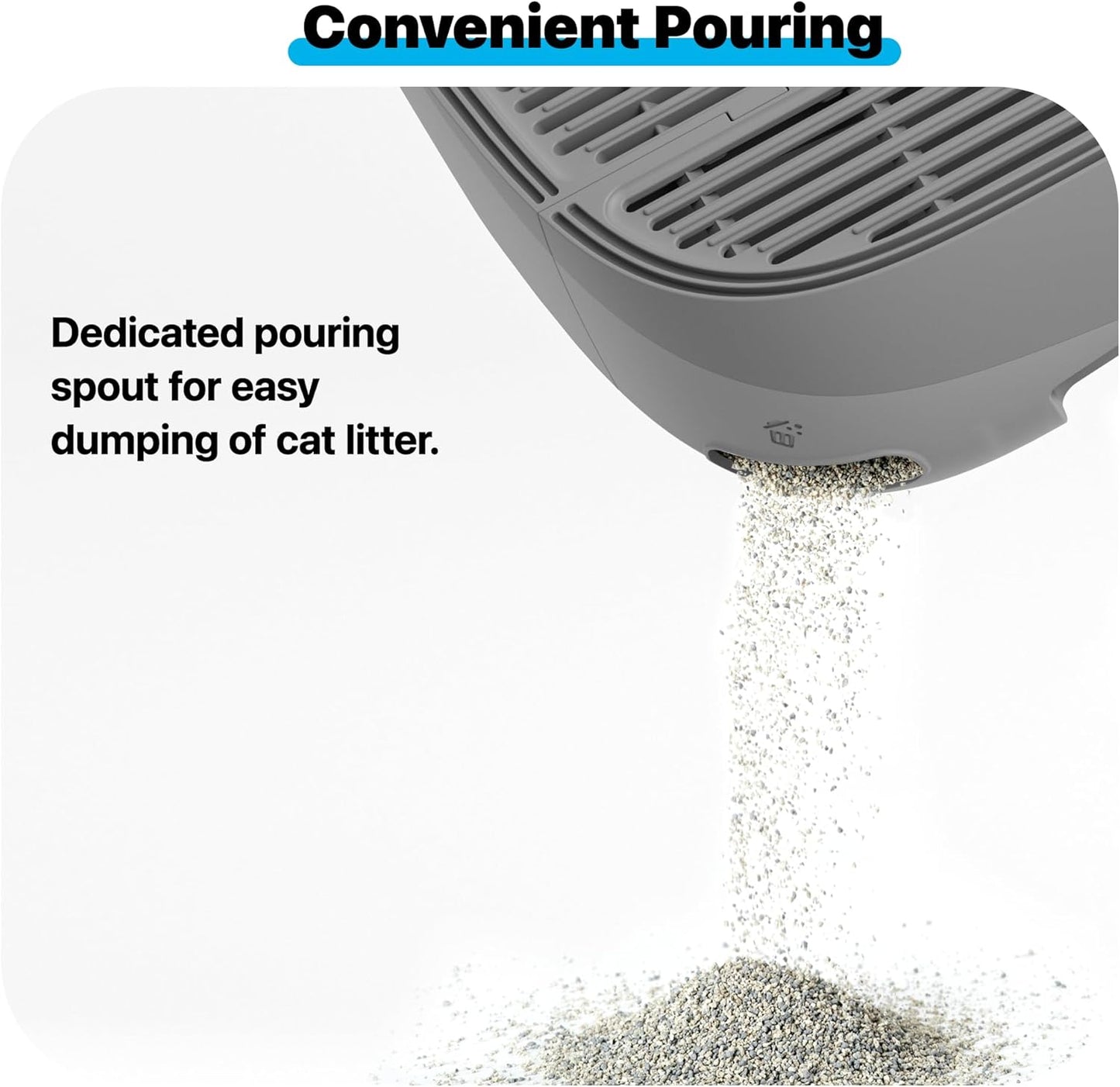 Neakasa Cat Pedal Step Stool With Filter Function, Easy to Clean Cat Litter Tray for M1 Open Top Self-Cleaning System