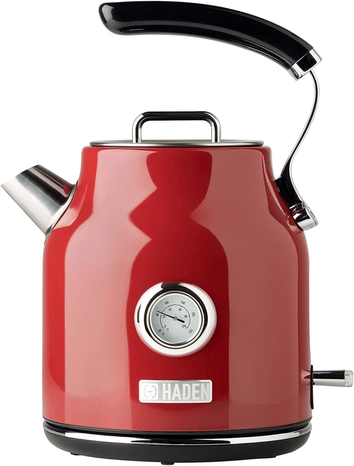 Haden Dorset 75070 Retro Stainless Steel Tea Kettle, 1500W Hot Water Kettle Electric Kettles for Boiling Water, 1.7L Black/Copper Electric Tea Kettles Automatic Shut Off, Boil-Dry Protection Tea Pots