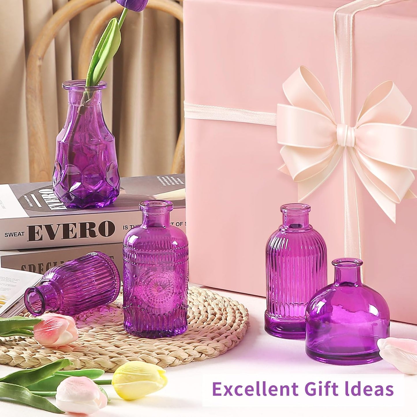30 Pcs Mini Bud Vases As Wedding Centerpieces for Tables,Clear Bud Vases for Flowers,Small Flower Vases Suitable for Birthday Party,Anniversary,Wedding Reception,Baby Shower