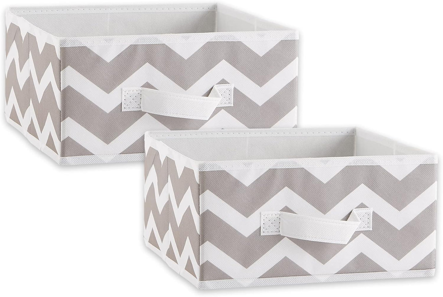 DII Foldable Fabric Storage Containers for Nurseries, Offices, Closets, Home Decor, Cube Organizers & Everyday Storage Needs, (Large - 11 x 11 x 11) Scroll Nautical Blue - Set of 2