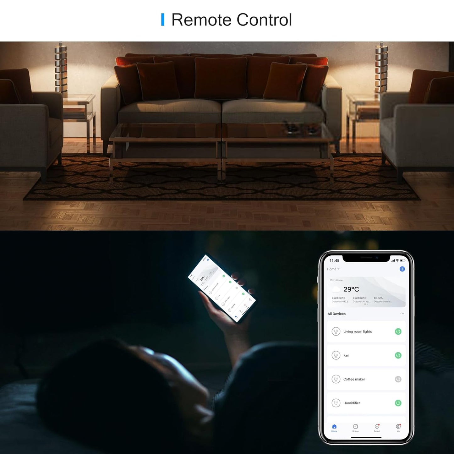 EIGHTREE Smart Plug Alexa, Smart Outlet, Works with Alexa, Google Home and SmartThings, WiFi Smart Plugs with APP Remote Control and Timer Function, 2.4GHz Wi-Fi Only, Prise Intelligente, 4Packs