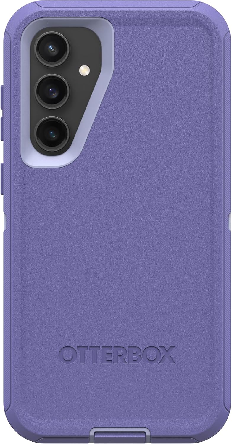 OtterBox Galaxy S23 FE Defender Series Case - Black, Rugged & Durable, with Port Protection, Includes Holster Clip Kickstand