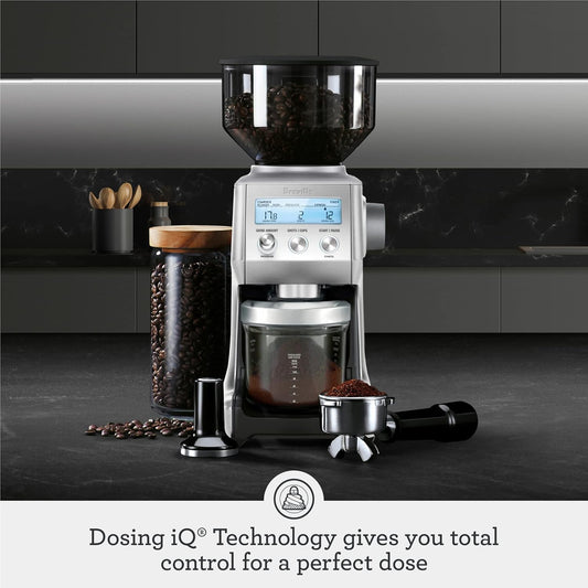 Breville BCG820BSS Smart Grinder Pro Coffee Bean Grinder, Brushed Stainless Steel - PuriLite
