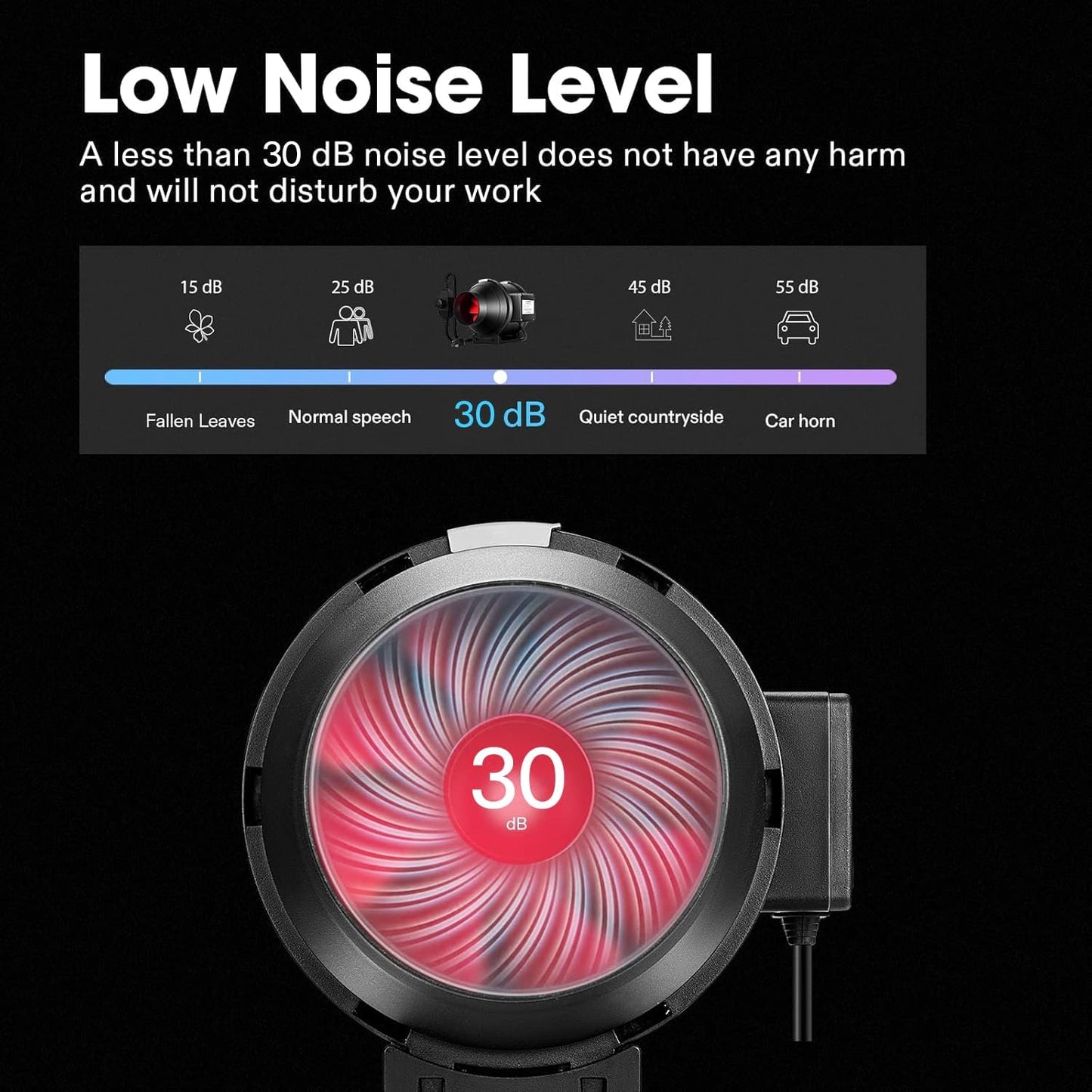 VIVOSUN T6 6 Inch 390 CFM Inline Duct Fan with Variable Speed Controller HVAC Blower for Ventilation