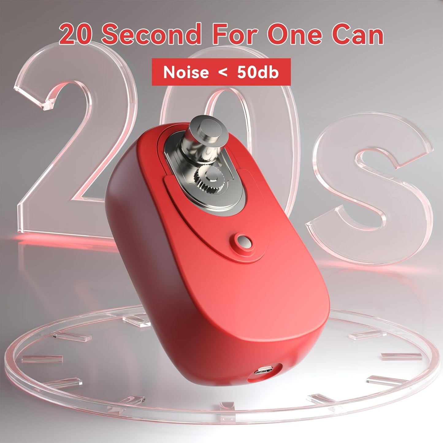 Osnil Rechargeable Electric can Opener for Seniors, Arthritis and Mum Automatic Open Any Size can with Smooth Edge Food-Safe with Rechargeable Battery and USB Cable