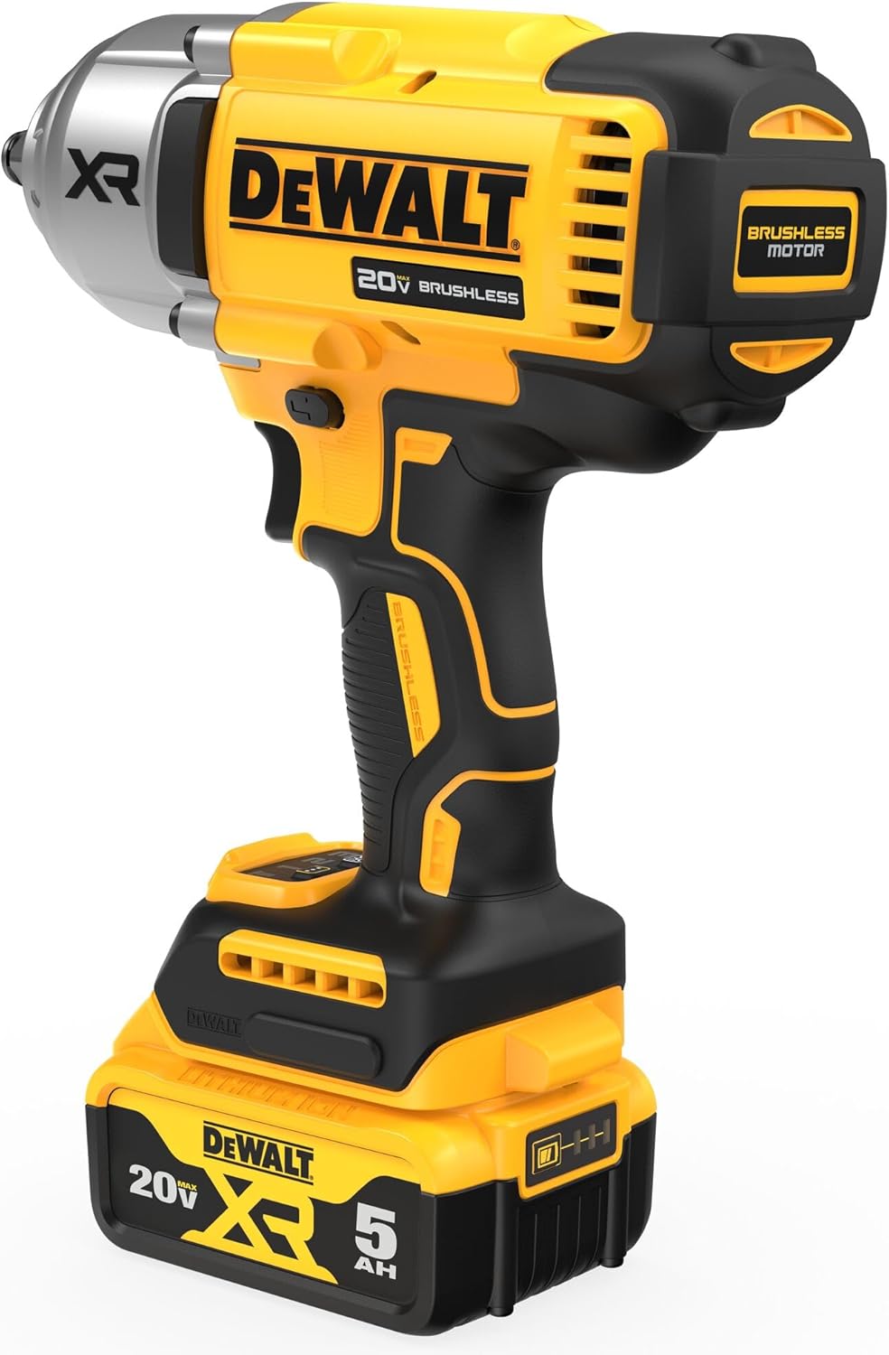 DEWALT 20V MAX XR Impact Wrench, 1/2 In Cordless, High Torque, 4 Speed Precision Mode, Tool Only (DCF900B)
