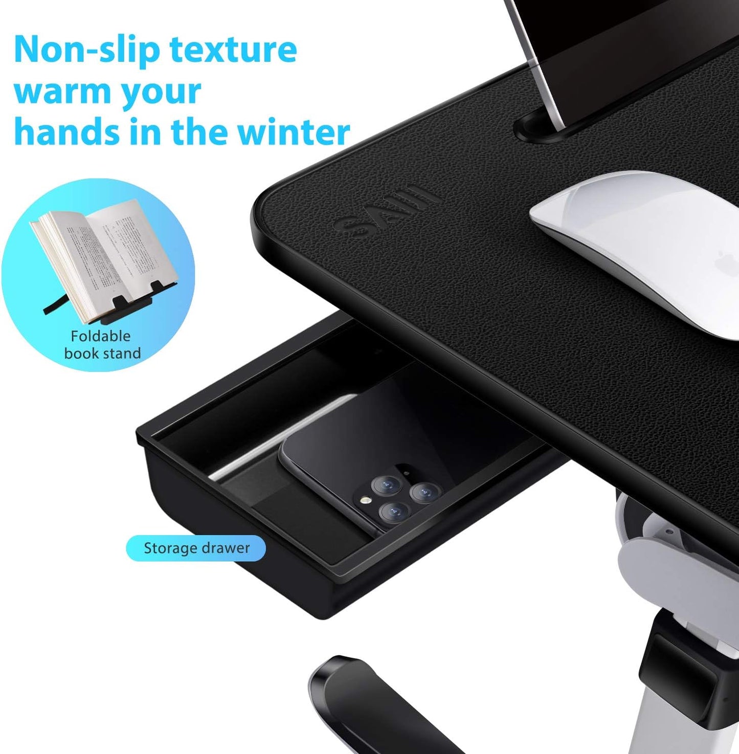 Purilite Select Adjustable Laptop Bed Tray Desk