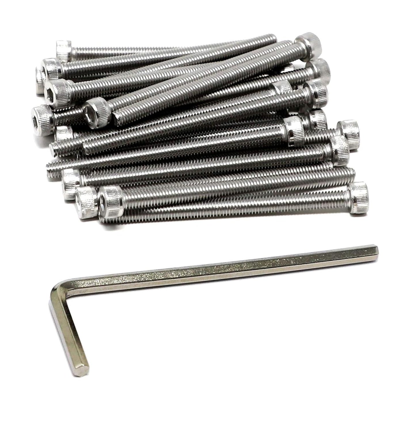 iexcell 25 Pcs M6 x 20mm Thread Pitch 1 mm Stainless Steel 304 Hex Socket Head Cap Screws Bolts Kit