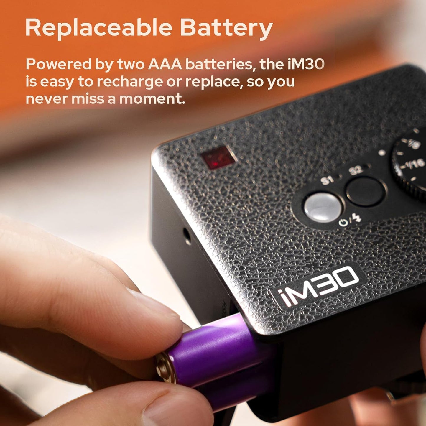 Godox iM30 Mini Camera Flash GN15 On-Camera Speedlite with 7 Power Levels 3.6s Recycle Time Single-Contact Hot Shoe Replacement for Canon Nikon Sony Mirrorless Cameras