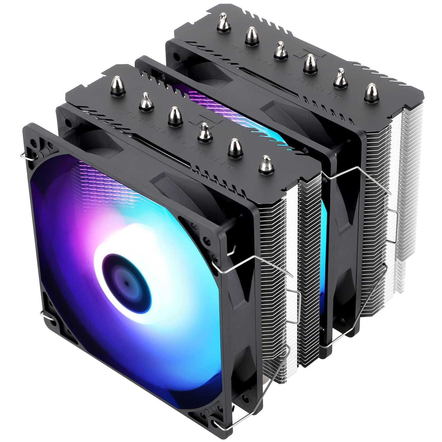 Thermalright Peerless Assassin 120 SE Black CPU Cooler, 6 Heat Pipes AGHP Technology, Dual 120mm PWM Fans, 1550RPM Speed, for AM4/AM5 and Intel LGA 1700/1851/115X/1200,Computer CPU Cooling