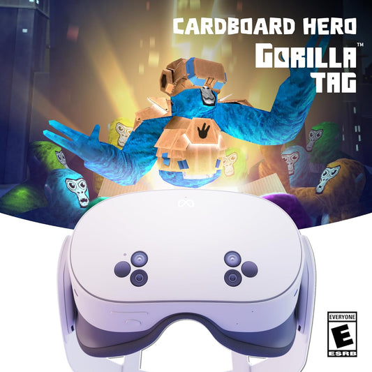 Meta Quest 3S 128GB — Dive into Mixed Reality — Unreal Device. Unreal Price. — Gorilla Tag Cardboard Hero Bundle — Amazon Exclusive - PuriLite