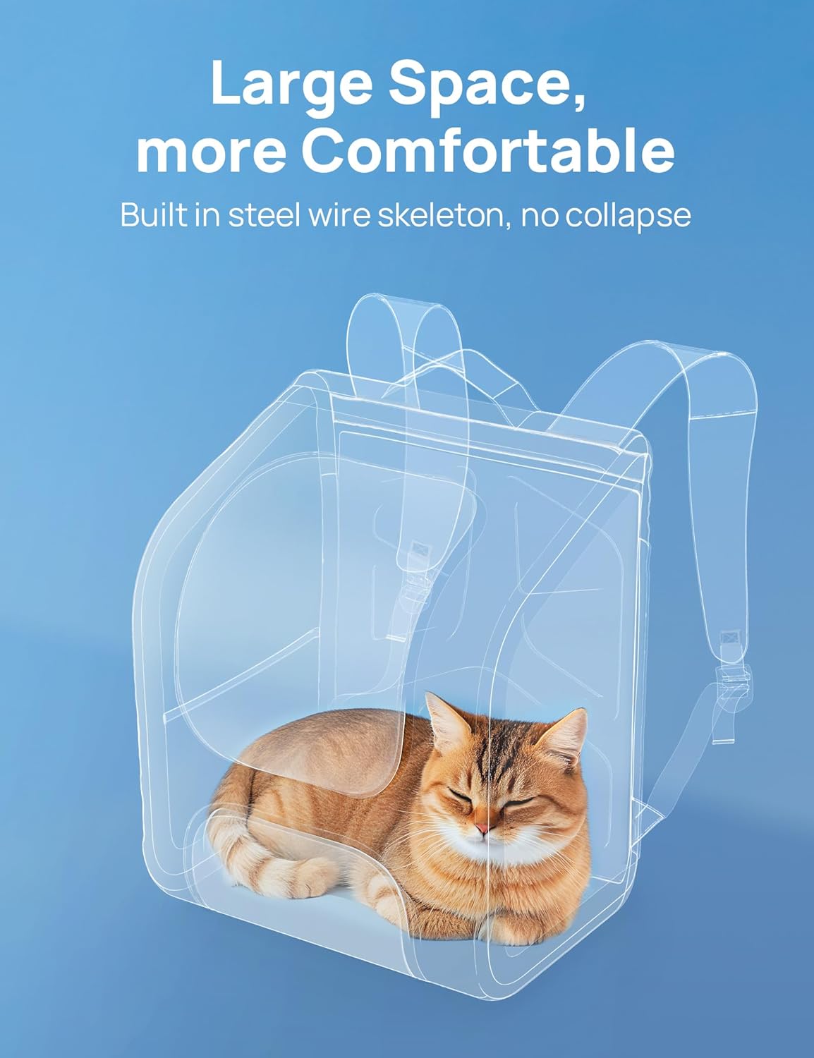 Pecute Bubble Cat Backpack, Large Space Cat Backpack Carrier with Breathable Mesh, Cat Carrier with Space Capsule Clear Bubble Window for Kitten and Puppy, Used in Travel Hiking Walking Outdoor,Green
