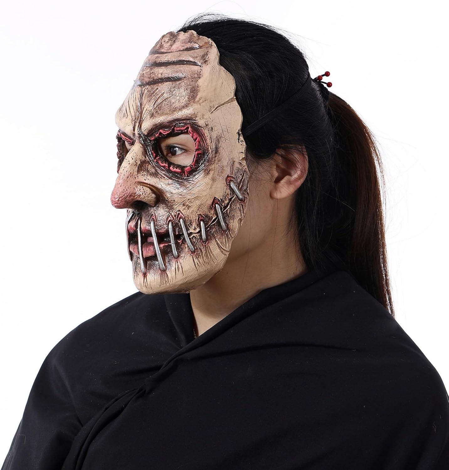 Halloween Horror Mask, Supersoft Creepy Scary Fancy Mask for The Evil Demon Cosplay, Costume