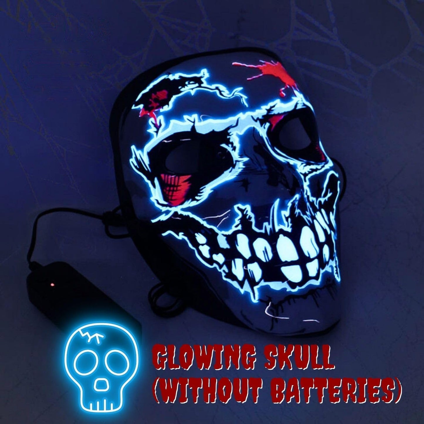 Crethinkaty Halloween Purge Mask Led Light Up Mask