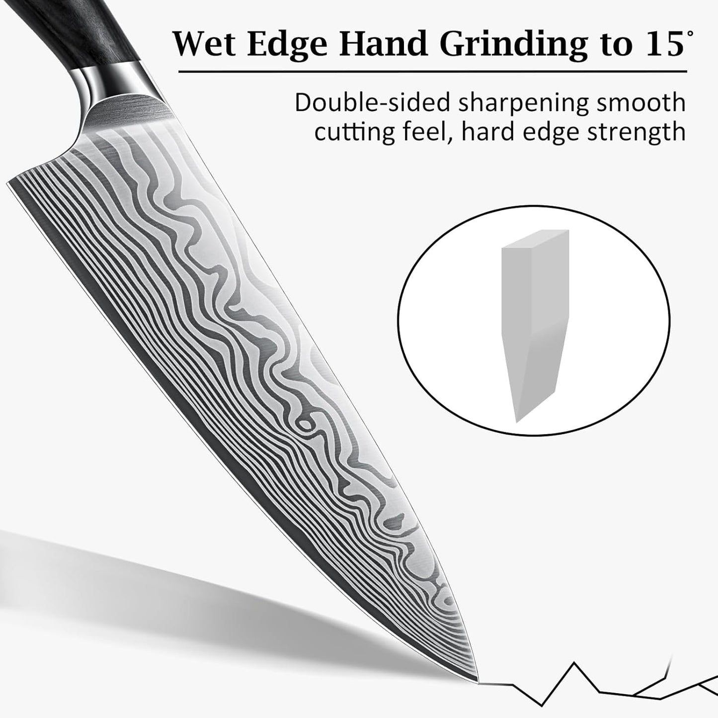 HOSHANHO Fillet Knife 7 Inch, Razor Sharp Boning Knife for Meat Poultry Chicken Cutting, Japanese High Carbon Powder Steel Fish Knife with Flexible Blade and Pakkawood Handle