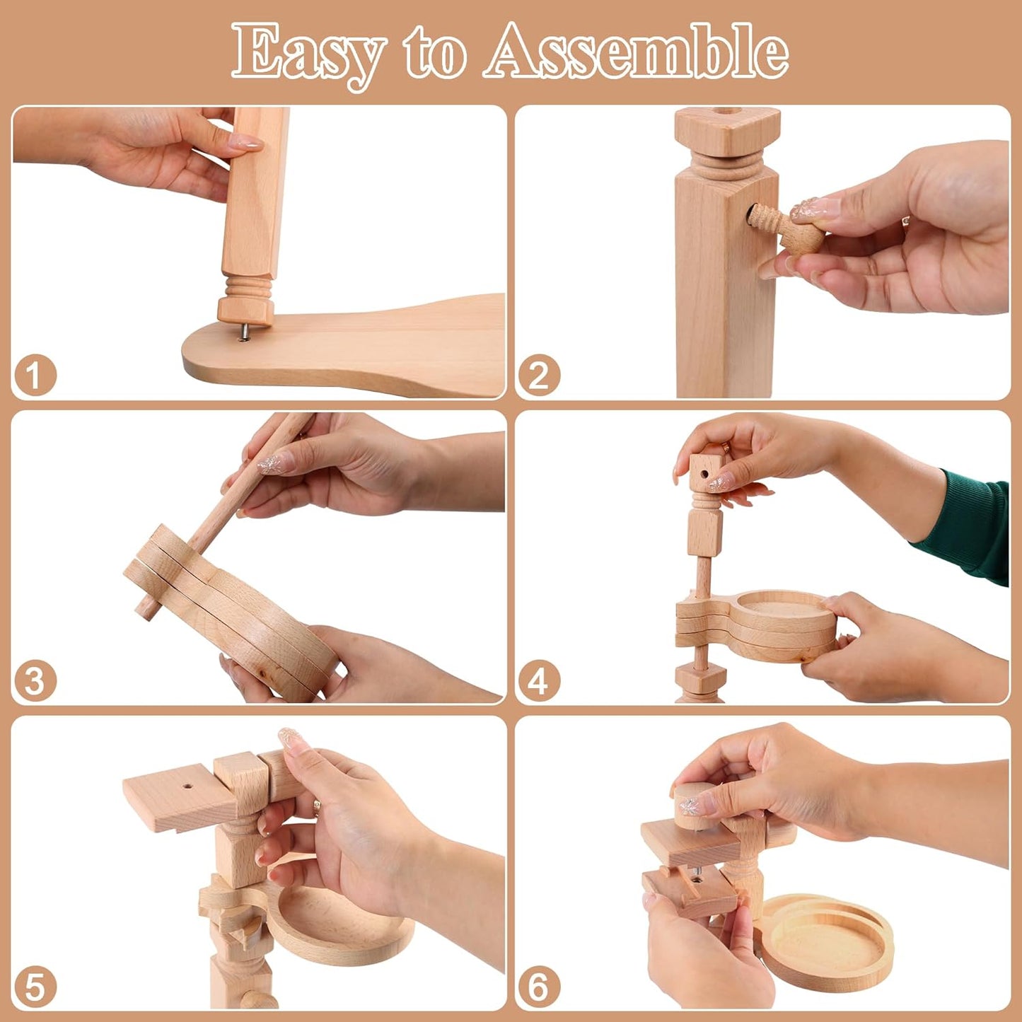 Purilite Select Adjustable Beech Wood Embroidery Hoop Stand