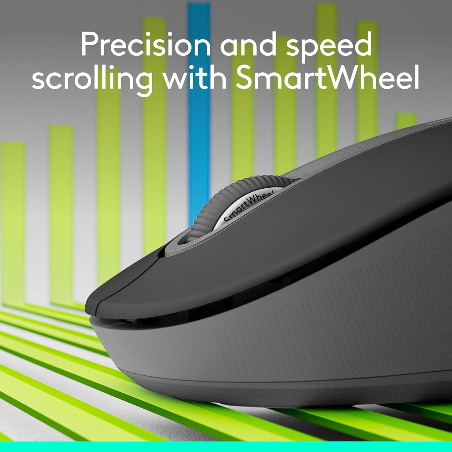 Logitech Signature M650 L Full Size Wireless Mouse - For Large Sized Hands, 2-Year Battery, Silent Clicks, Customizable Side Buttons, Bluetooth, for PC/Mac/Multi-Device/Chromebook - Black