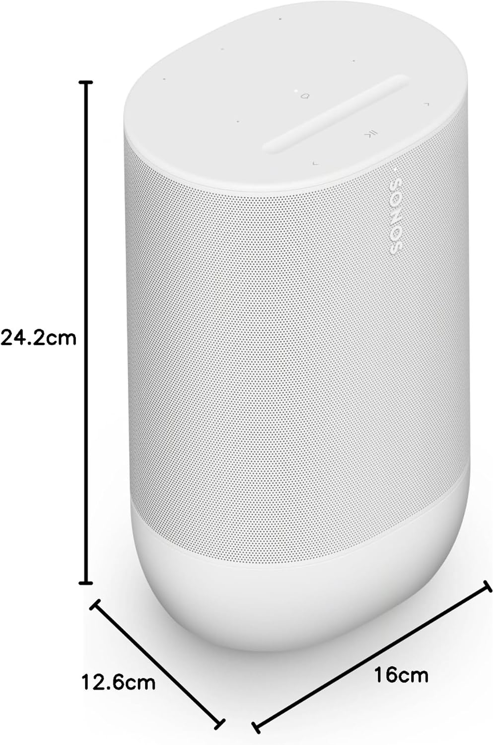 Sonos Move 2 - White - Wireless Portable Bluetooth Speaker
