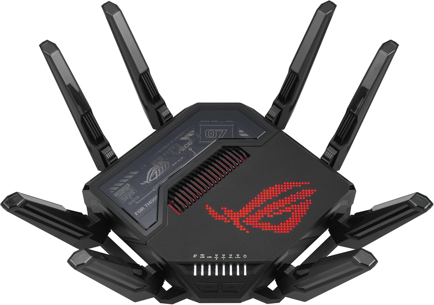 ASUS ROG Rapture WiFi 6E Gaming Router (GT-AXE16000) - Quad-Band, 6 GHz Ready, Dual 10G Ports, 2.5G WAN Port, AiMesh Support, Triple-Level Game Acceleration, Lifetime Internet Security, Instant Guard