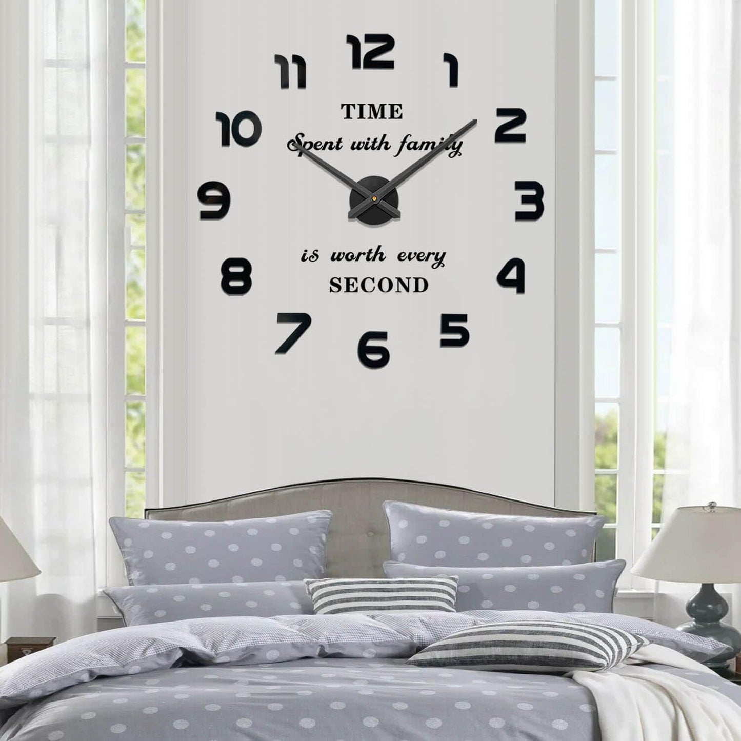 Vangold Modern 3D Acrylic Mirror Metal Luxury Frameless Large Wall Stickers Clocks Style Watches Hours DIY Room Decor Home Decorations