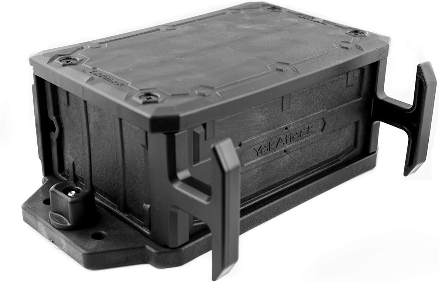YakAttack CellBlok Track Mounted Battery Box for Fish Finders | Quick-Release Battery Storage & Mounting Platform | Fits GearTrac & Most Kayak Track Systems | Made in USA
