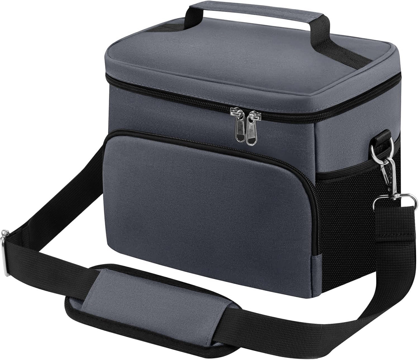 Insulated Lunch Bag for Women/Men Reusable Lunch Box Tote Bag, Large Thermal Cooler Bag with Adjustable Shoulder Strap for Kids and Adult,for Work/School/Outdoor Activity