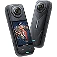 Insta360 X5 Essentials Bundle - Waterproof 8K 360° Action Camera, Leading Low Light, Invisible Selfie Stick Effect, Rugged and Replaceable Lens, 3-Hour Battery, Built-in Wind Guard, Stabilization