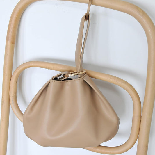 Women's Clutch Soft Vegan Leather Hobo Top Handle Bag Small Tote Purse - PuriLite