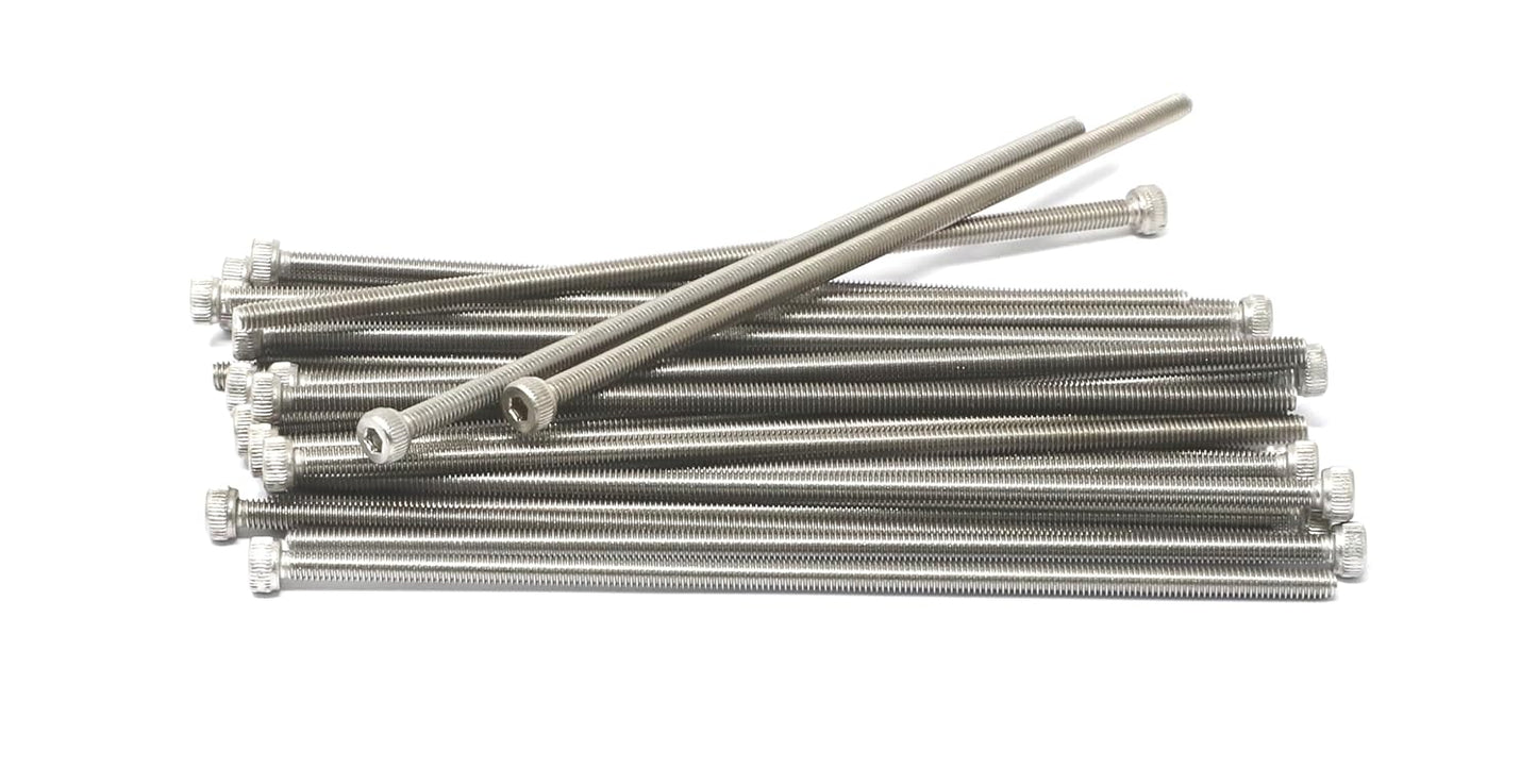 iexcell 25 Pcs M6 x 20mm Thread Pitch 1 mm Stainless Steel 304 Hex Socket Head Cap Screws Bolts Kit