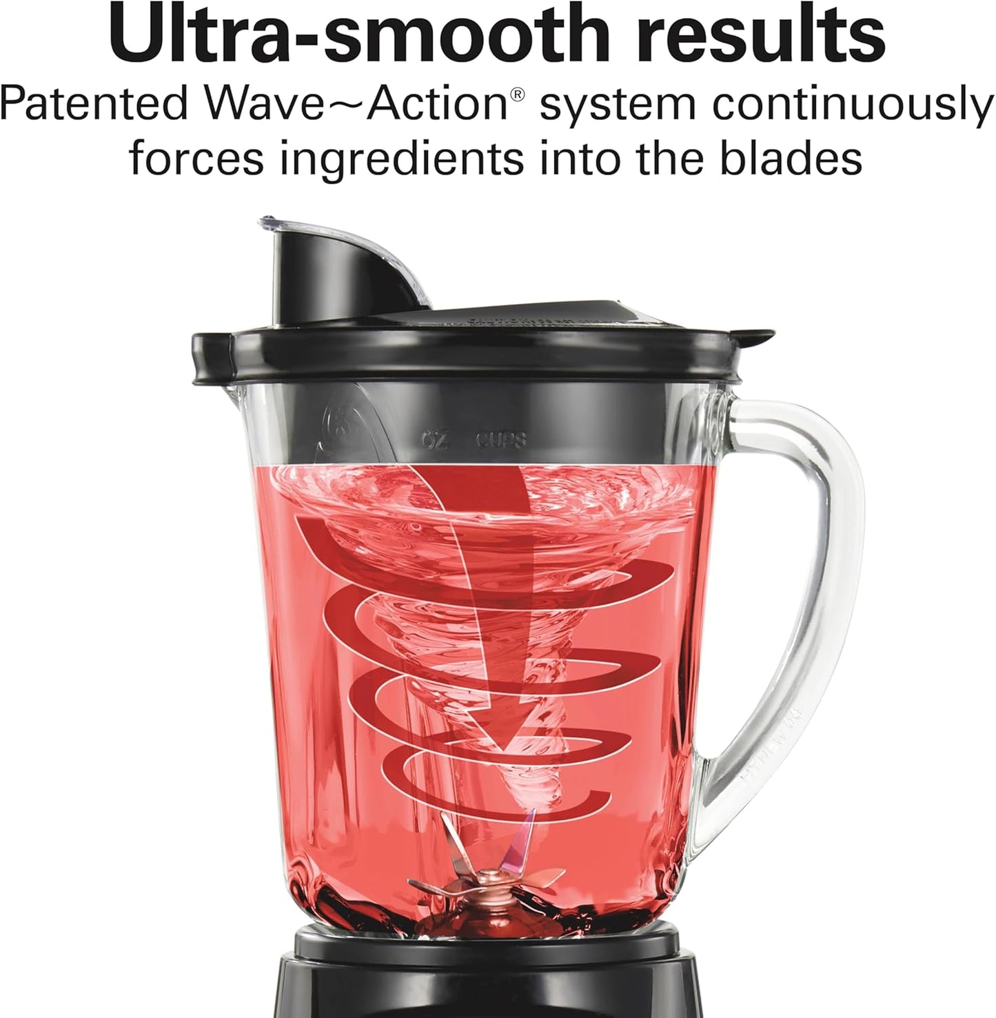 Hamilton Beach Power Elit Blender with 40 oz. Glass Jar, Black, 58148A