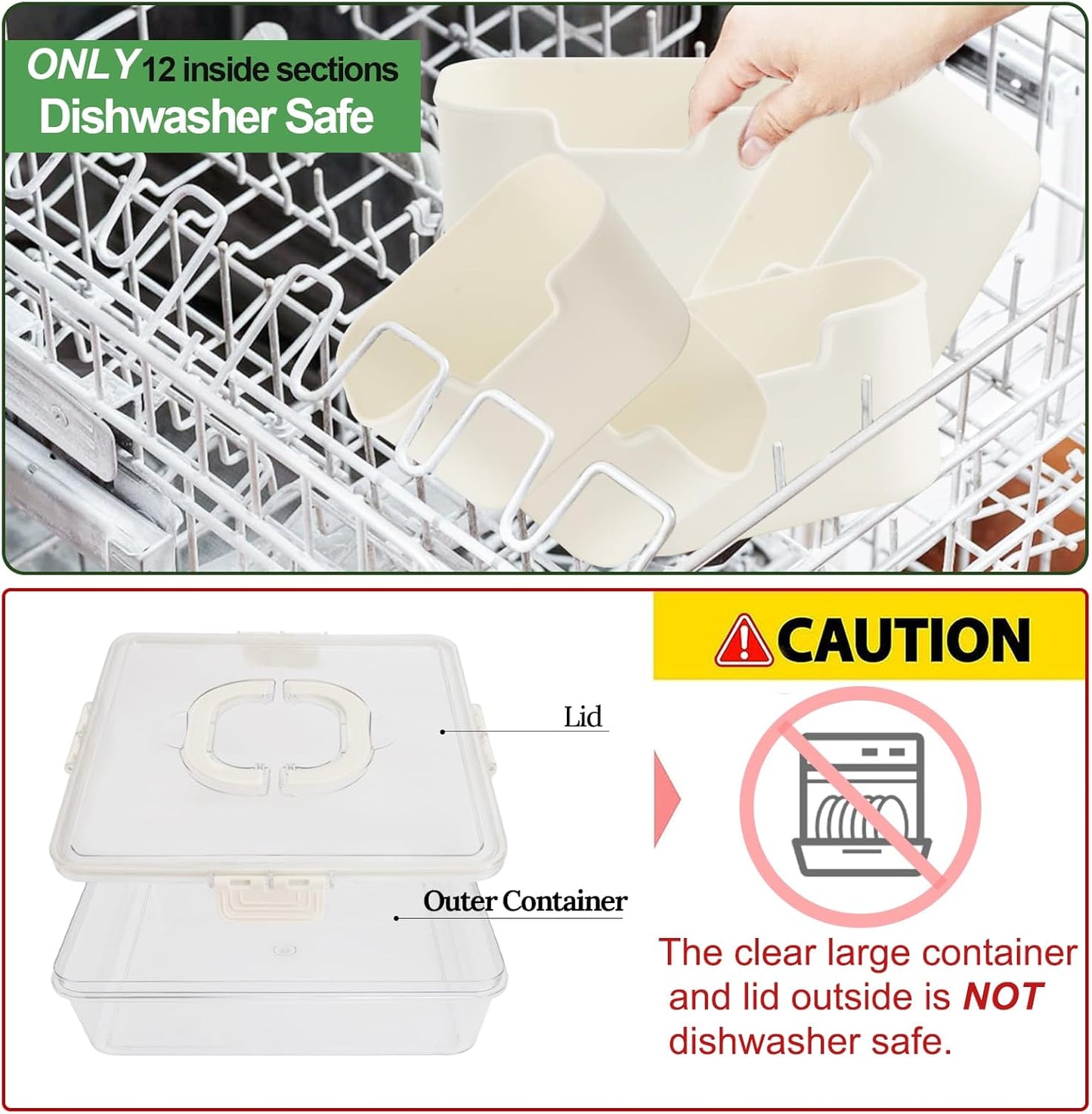 Purilite Select Clear Compartmentalized Snack Box