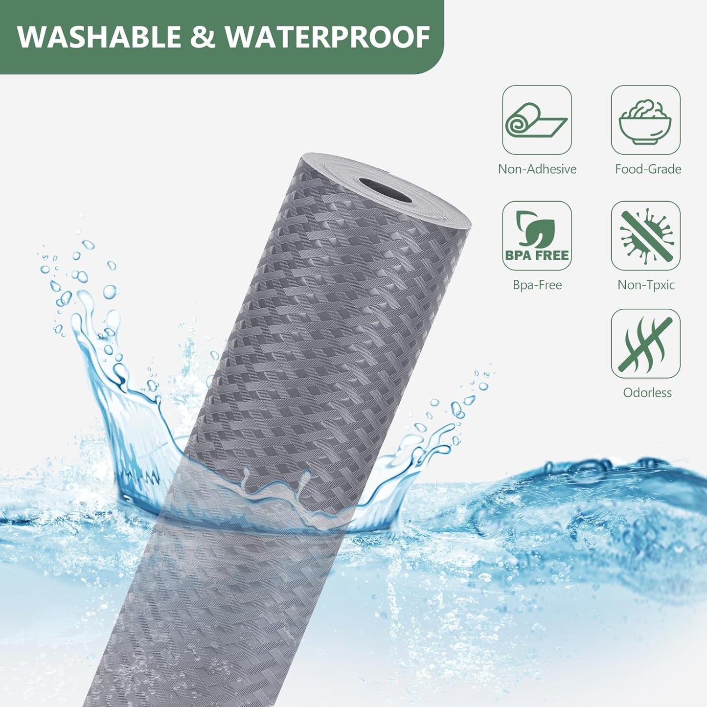 Purilite Select Multipurpose Non-Slip EVA Shelf Liners