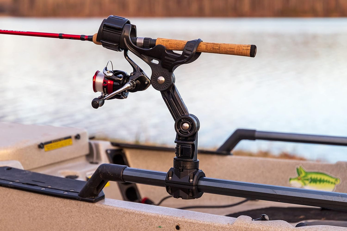 YakAttack MightyMount Duo Rail Adapter – 2 Pack | Fits Hobie H-Rail & 1” Square Tubing | Dual-Sided T-Bolt Mount for Rod Holders, Fish Finders, Track Accessories | Yak Attack USA-Made