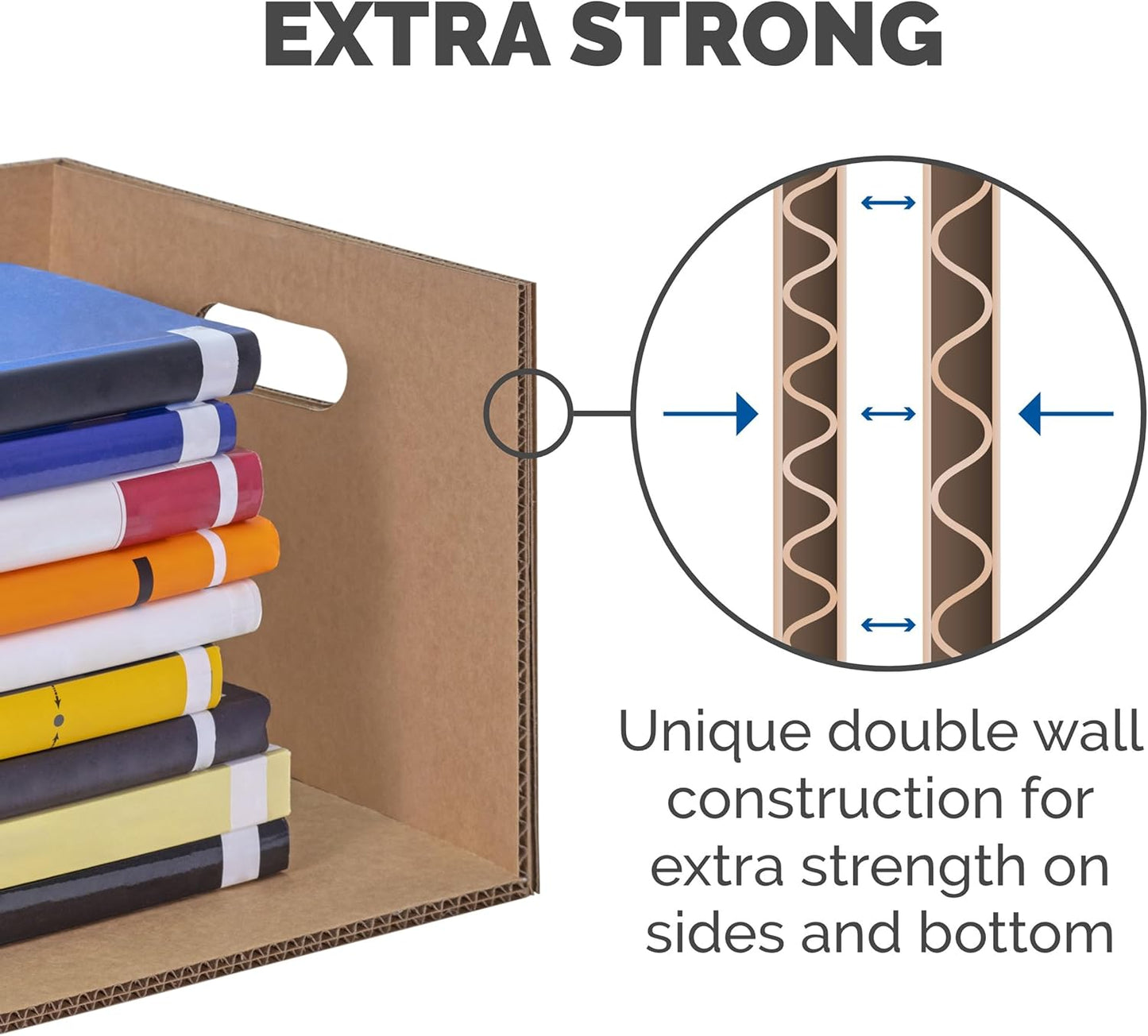 Bankers Box SmoothMove Classic Moving Kit Boxes, Tape-Free Assembly, Easy Carry Handles, 8 Small 4 Medium, 12 Pack(7716403)