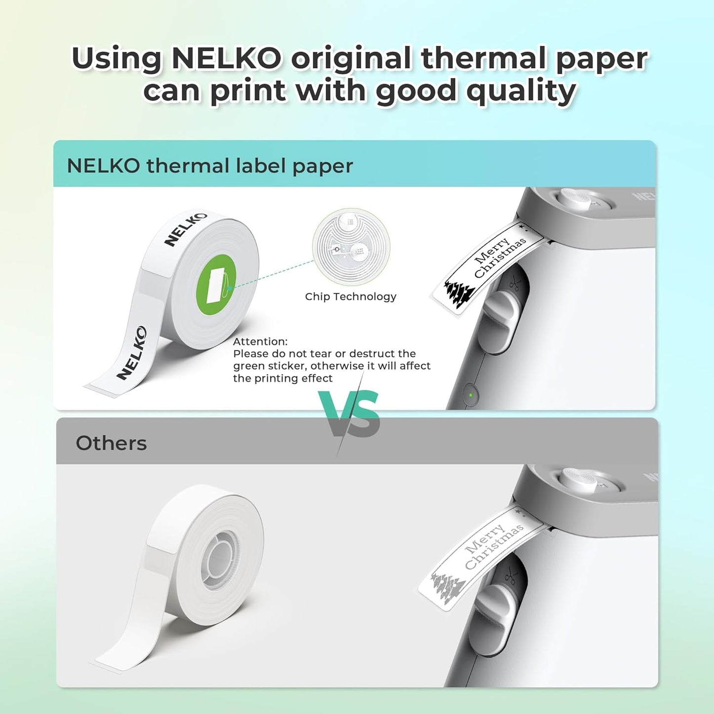 Nelko Label Maker Machine with Tape, P21 Portable Bluetooth Label Printer, Wireless Built-in Cutter Sticker Maker Mini Label Makers with Multiple Templates for School Organizing Office Home, White