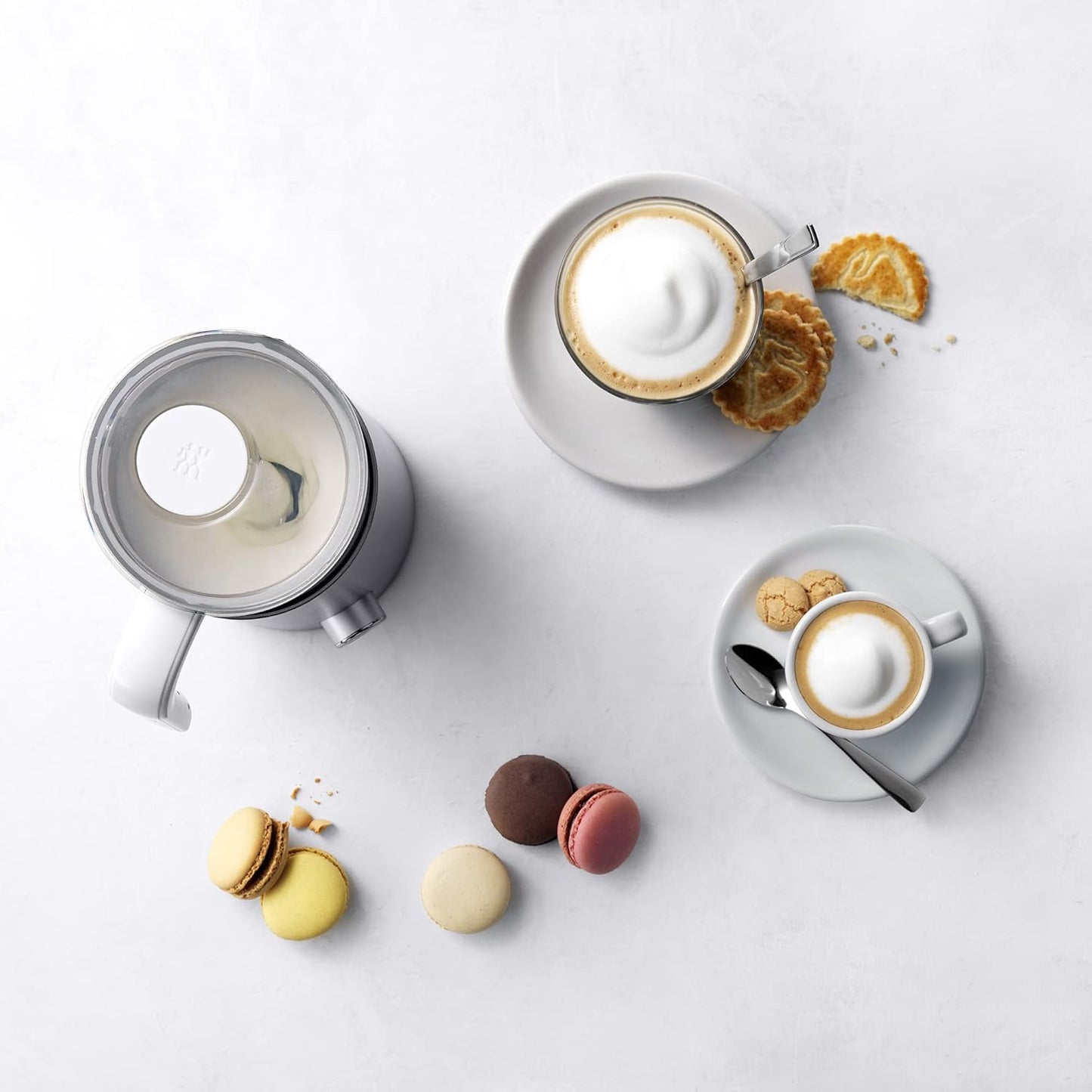 ZWILLING Enfinigy Electric Barista Non-Slip Milk Frother and Warmer, Black- Milk Steamer for Latte, Cappuccino, Macchiato