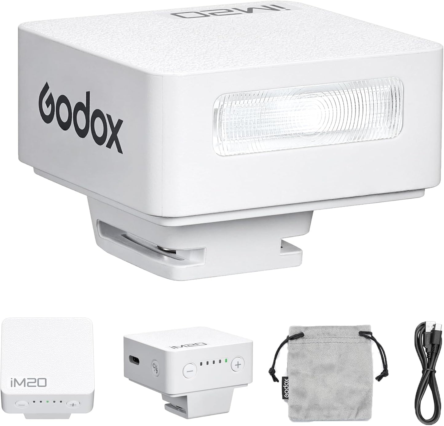 Godox IM20/IM22 Mini Camera Flash,3s Recycle Time,440 Full Power Flash Time Built in Lithium Battery for Fuji,for Canon,for Nikon,for Sony, for Olympus Camera (im22)