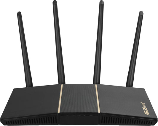 ASUS AX3000 WiFi 6 Router (RT-AX57) - Dual Band Gigabit Wireless Internet Router, Gaming & Streaming, AiMesh Compatible, Included Lifetime Internet Security, Parental Control, MU-MIMO, OFDMA - PuriLite