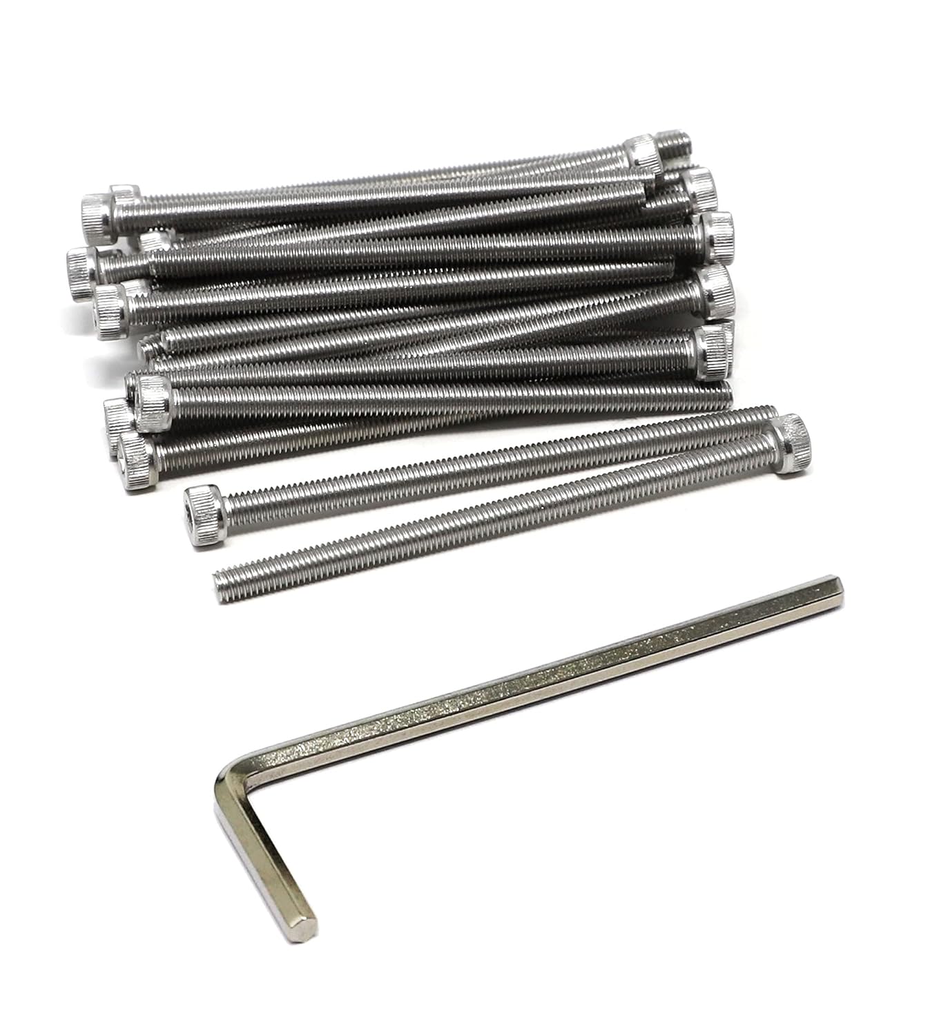 iexcell 25 Pcs M6 x 20mm Thread Pitch 1 mm Stainless Steel 304 Hex Socket Head Cap Screws Bolts Kit