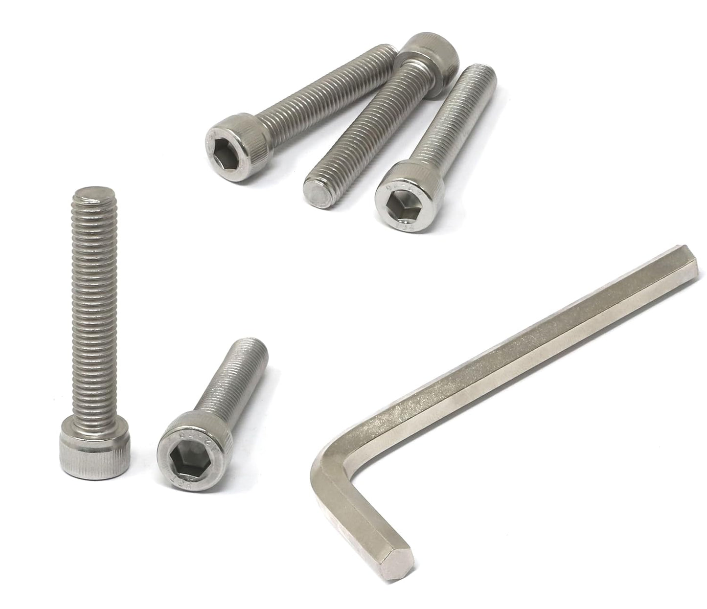 iexcell 25 Pcs M6 x 20mm Thread Pitch 1 mm Stainless Steel 304 Hex Socket Head Cap Screws Bolts Kit