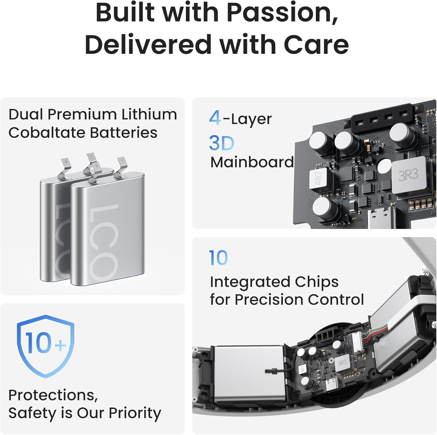 KIWI design H4 Boost Battery Halo Head Strap Compatible with Meta Quest 3 or Meta Quest 3S, Lightweight and DualFast Charging