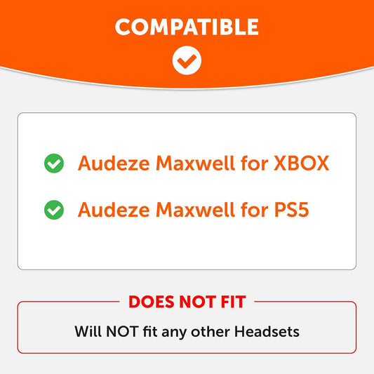 WC Freeze Maxwell - Cooling Gel Replacement Earpads for Audeze Maxwell Headphones by Wicked Cushions - Elevate Comfort, Durability, Thickness & Sound Isolation for Epic Gaming Sessions | Black - PuriLite
