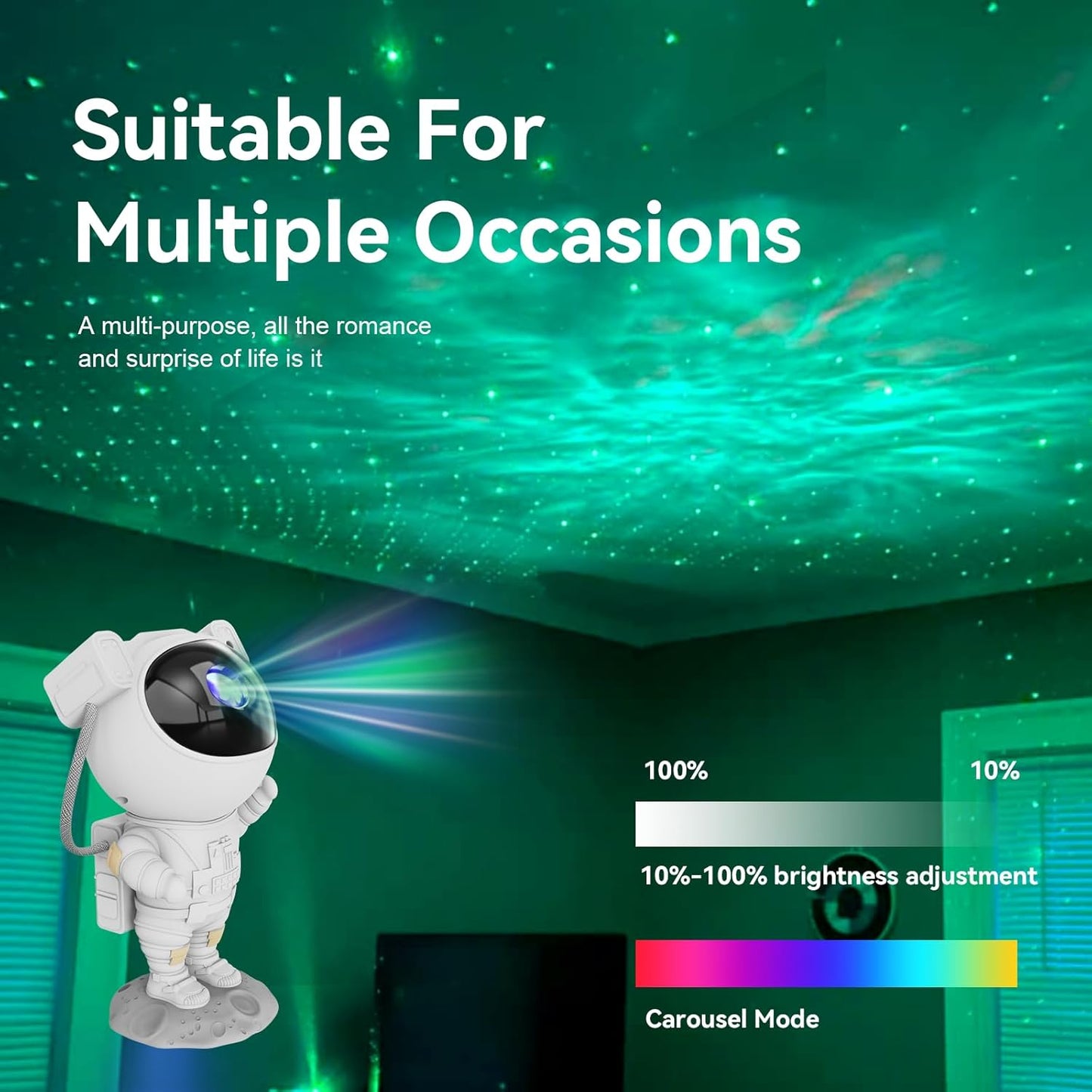 Purilite Select Astronaut Galaxy Star Projector