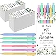 84 Pcs Employee Appreciation Gifts for Coworkers Motivational Ballpoint Pens with Packaging Gift Boxes Back to School Gift Inspirational Thank You Gifts for Teacher Team Staff Nurse Student